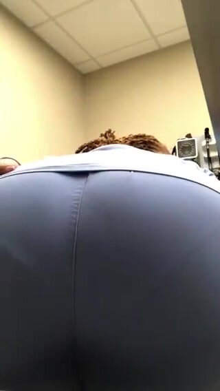 ebony nurse ripping a long ass fart in doctor's office