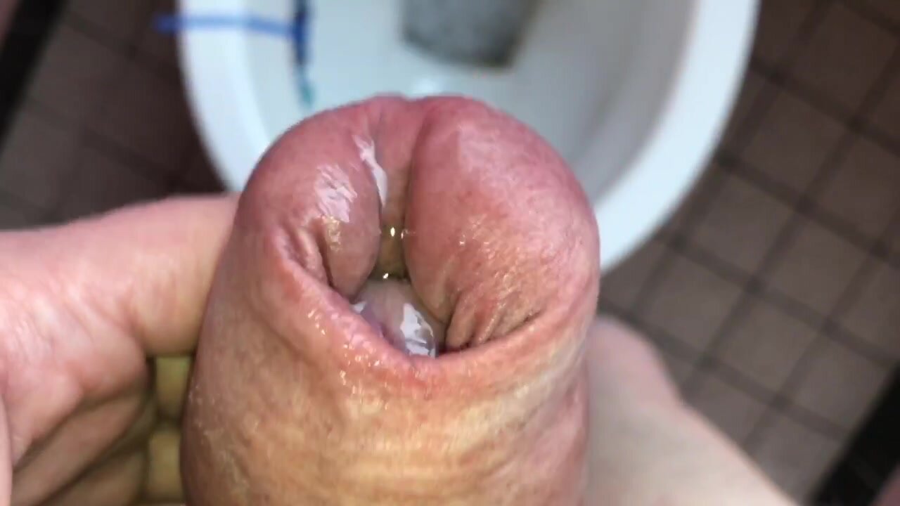 Pumped Dick Long Forskin piss Play and jerk