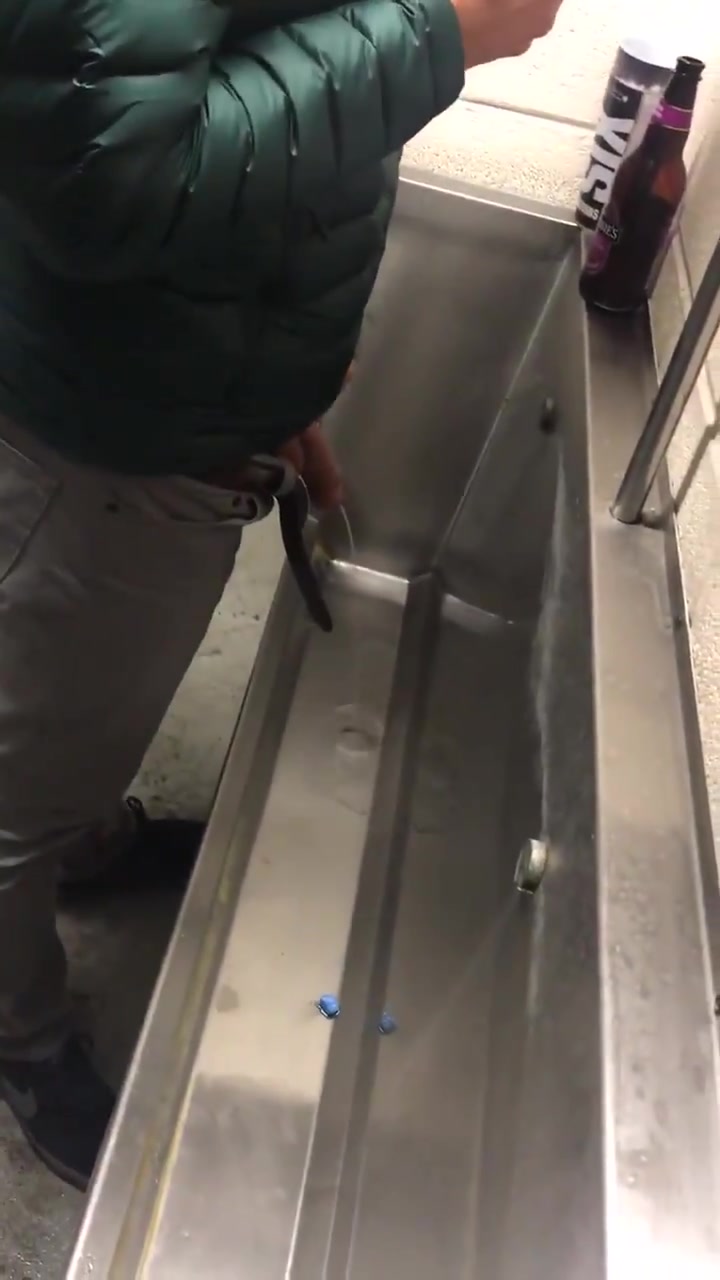GREAT PISSING GUYS AT URINAL 2