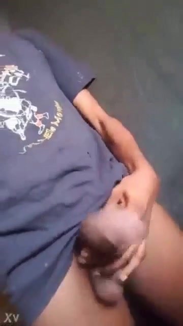 young boy in africa flashing his big dick