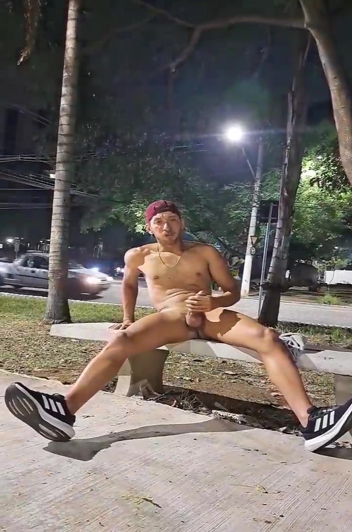 men with hard dick in public