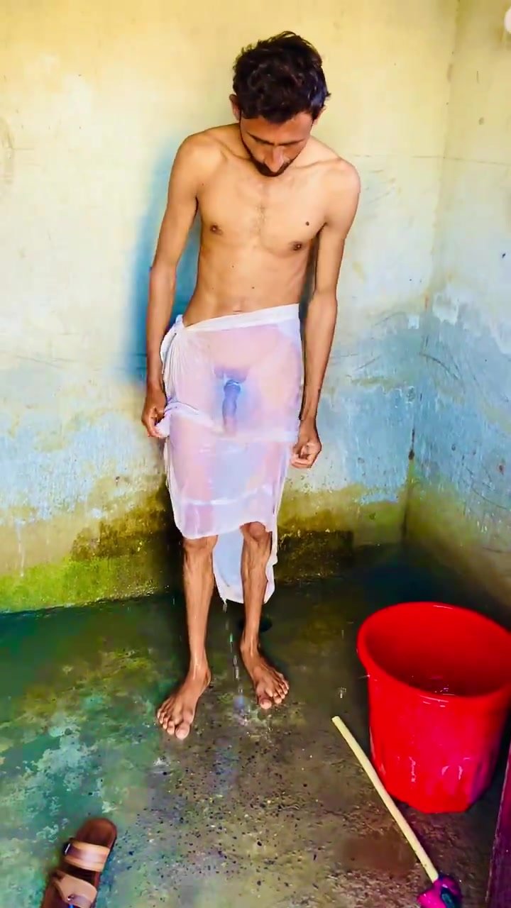 Big Desi Bulge Bathing