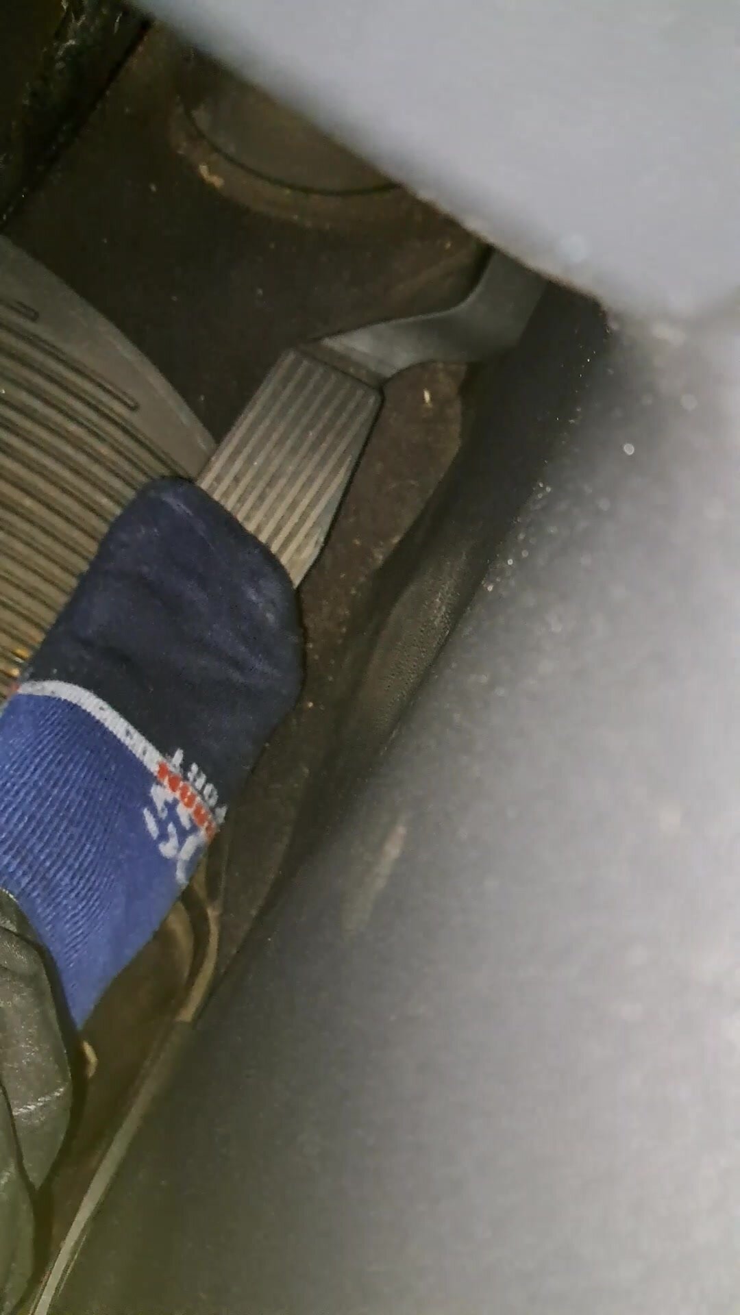 Gas pedal SNIFFING my ULTRA smelly/sweaty/stinky sock