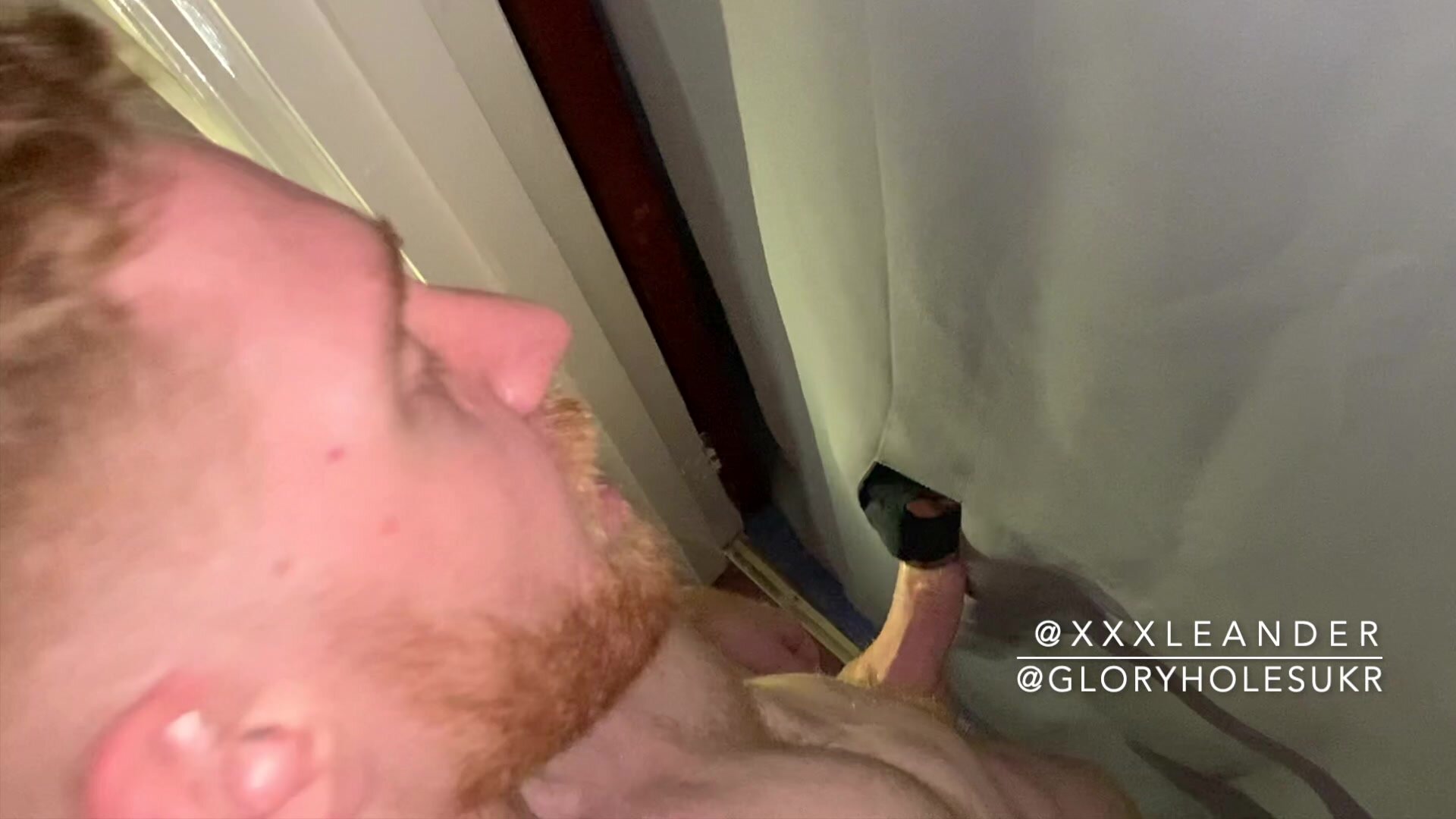glory hole fun with hot ginger