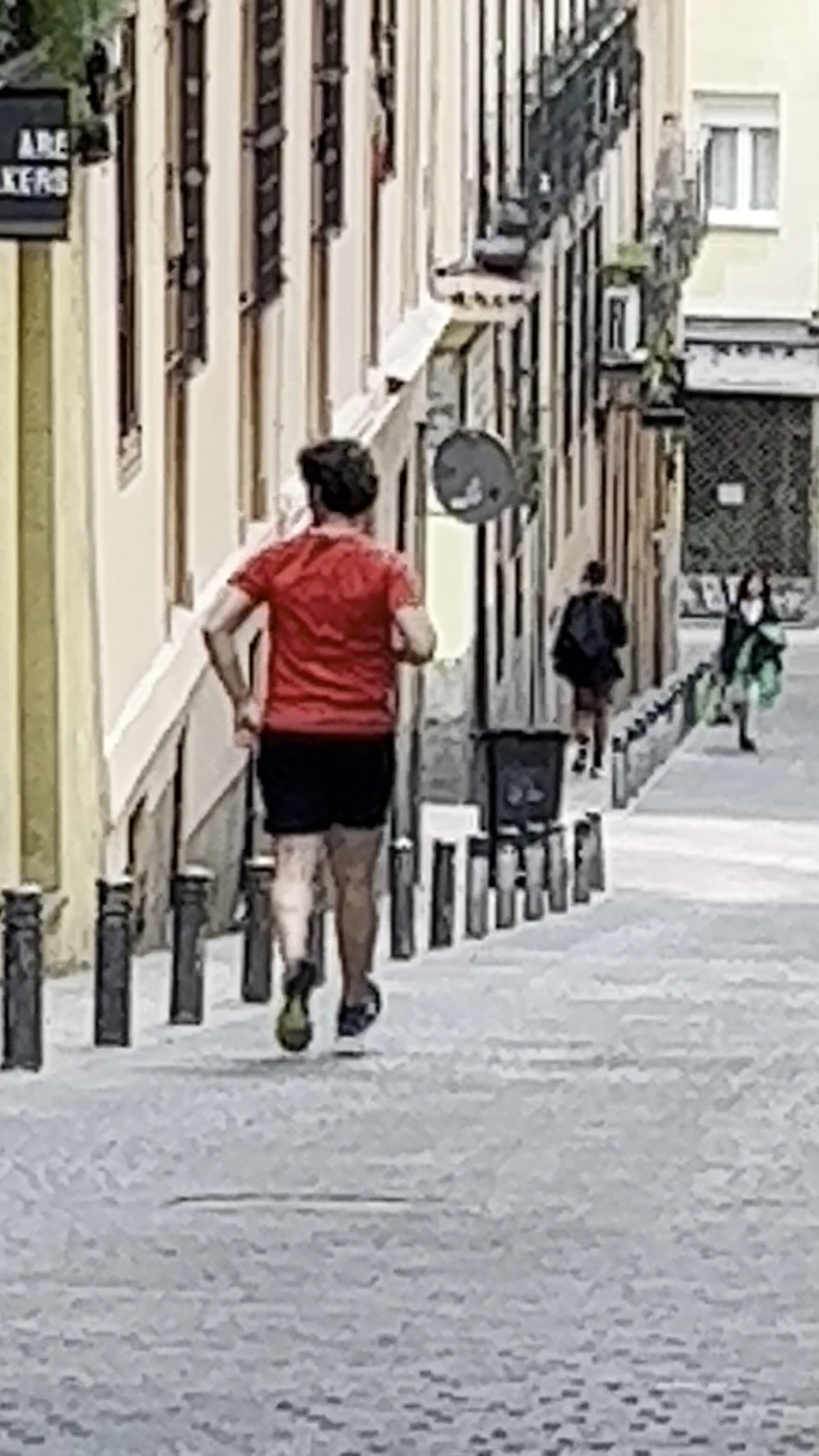 Spying Running Man's Butt