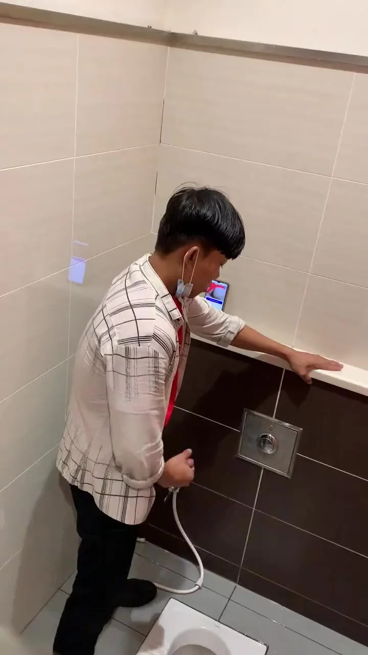 Video: Southeast Asian Guy Caught Jacking off in Bathroom Prt2 - ThisVid.com