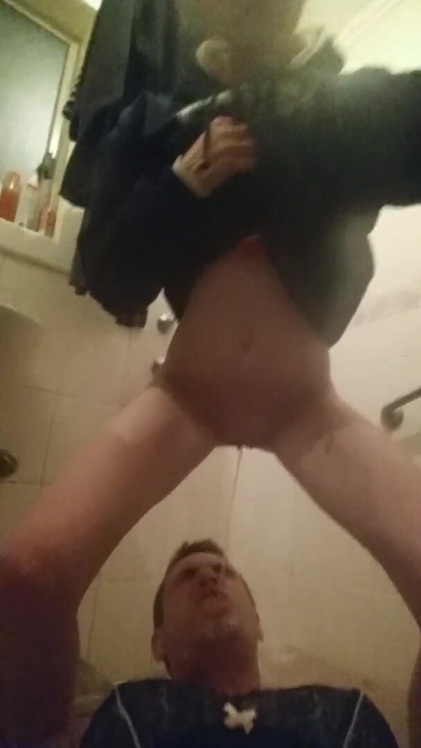 Girl pees on bf