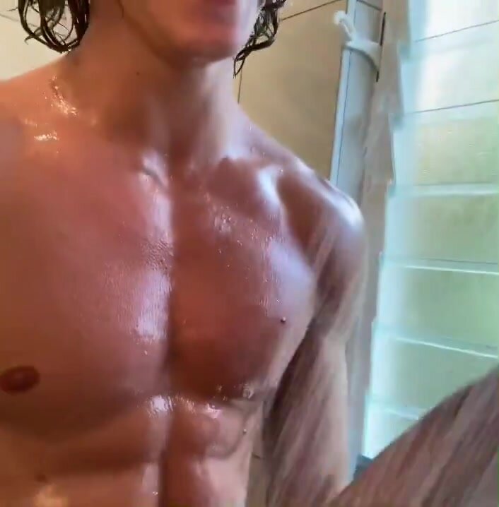 Part 2 of hot hung uncut Europeans showering together