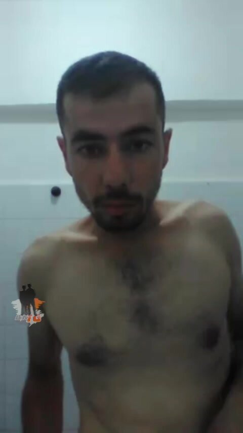 Turkish Horny Guy in Bathroom