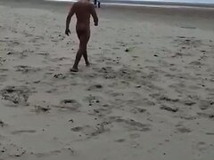 Naked Welsh lad on beach