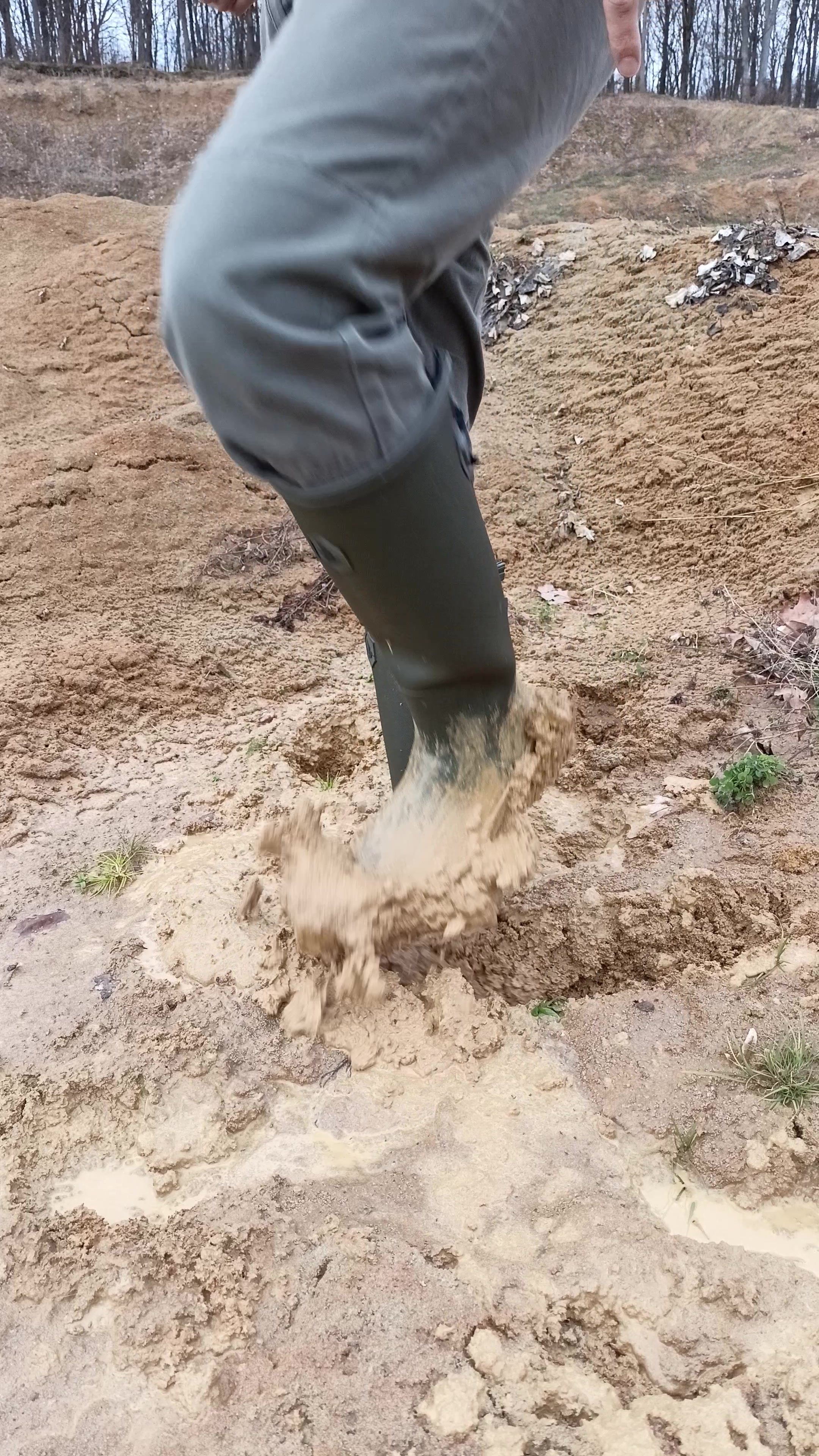 Wellies in mud - video 2