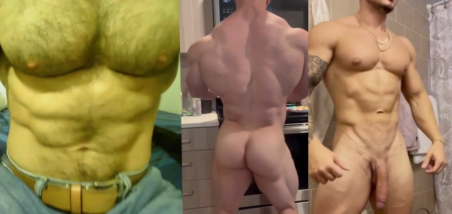 Muscle and cock show