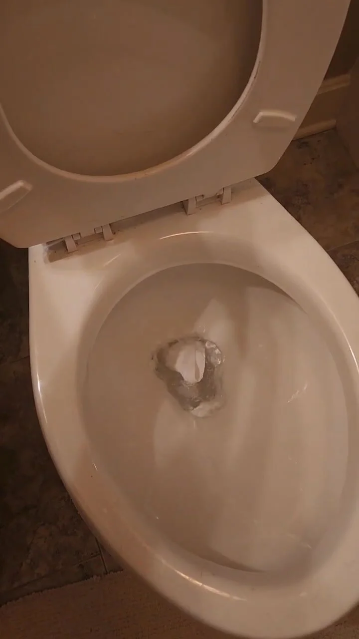 Video: Wet white VS panties dont want to flush - ThisVid.com