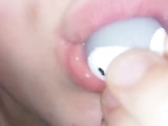 swallowing rubber toy