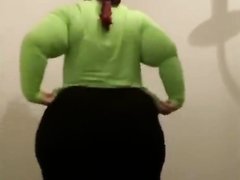 fat ass BBW strip tease