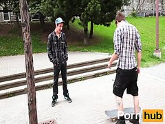 Skater Guys Smoking and Fucking