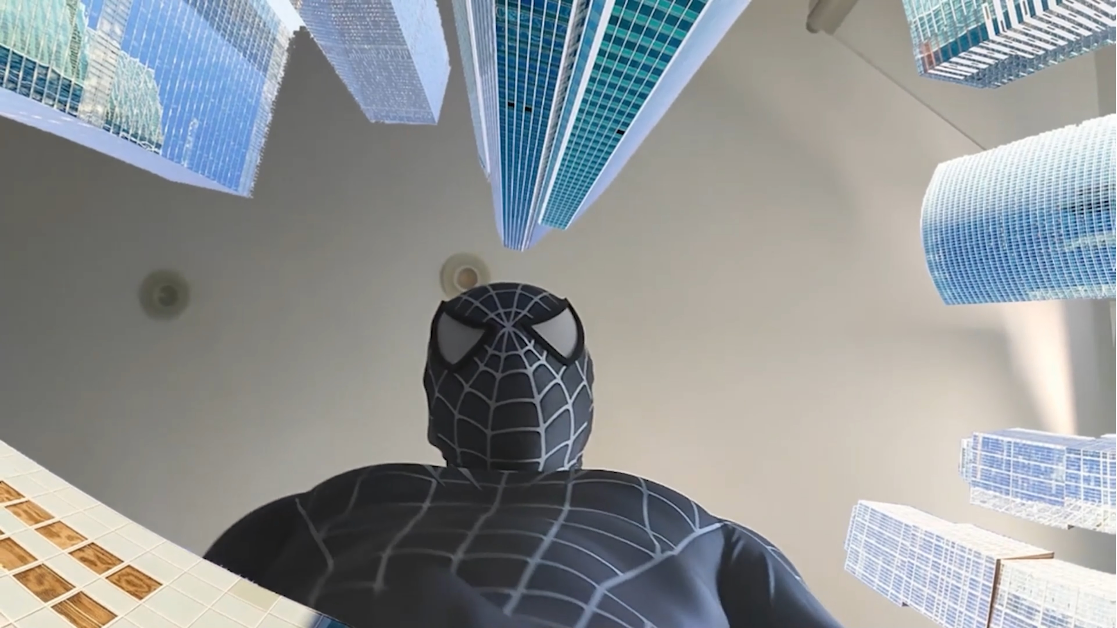 spiderman crushes an entire city with his big ass