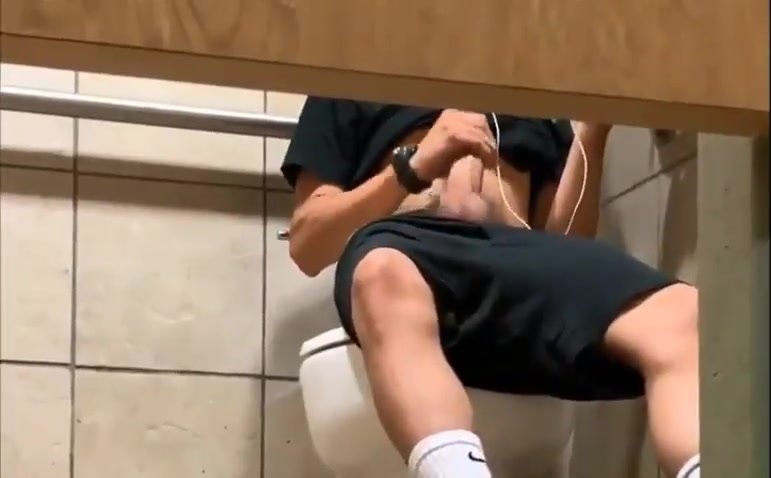 CAUGHT JERKING OFF IN THE TOILET