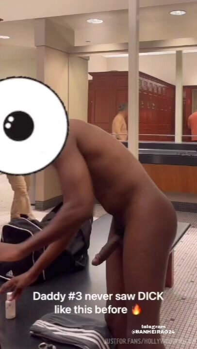 horny big cock leaks in the lockeroom as men stare