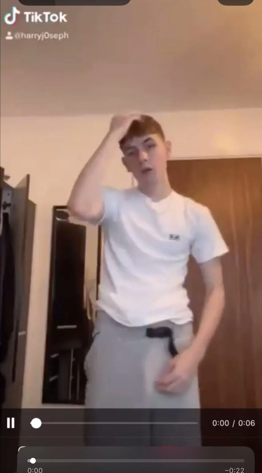 Ginger chav lad exposes his big boner on tiktok - ThisVid.com