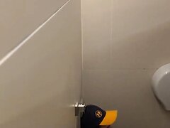 Young lightskin caught cumming in public toilets