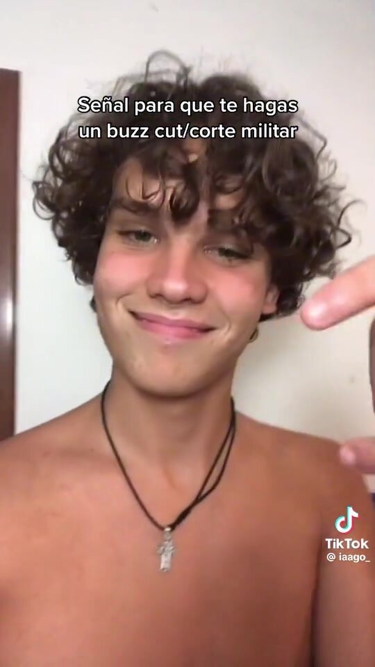 Cute guy get a military buzzed