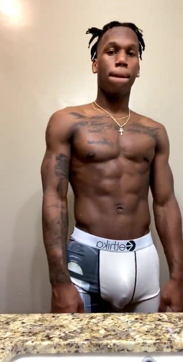 sexy young bul showing off his bulge