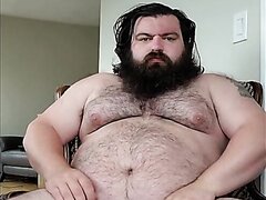 Alpha with big hairy belly jerking off 2