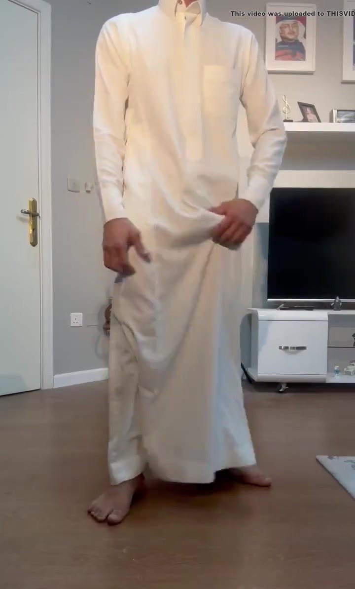 HUNG Arab showing off his hard dick!