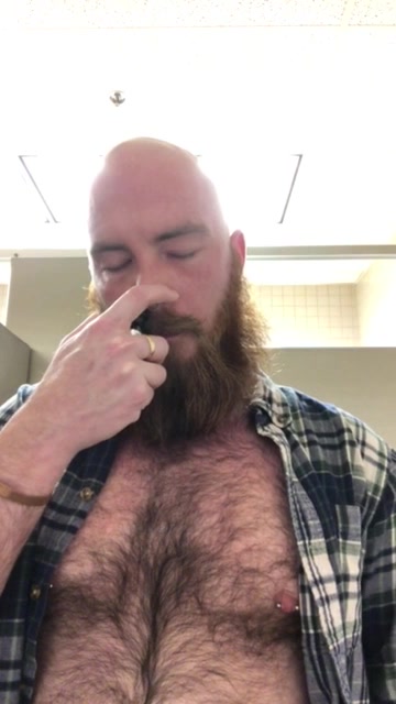 Popper pig in public restroom