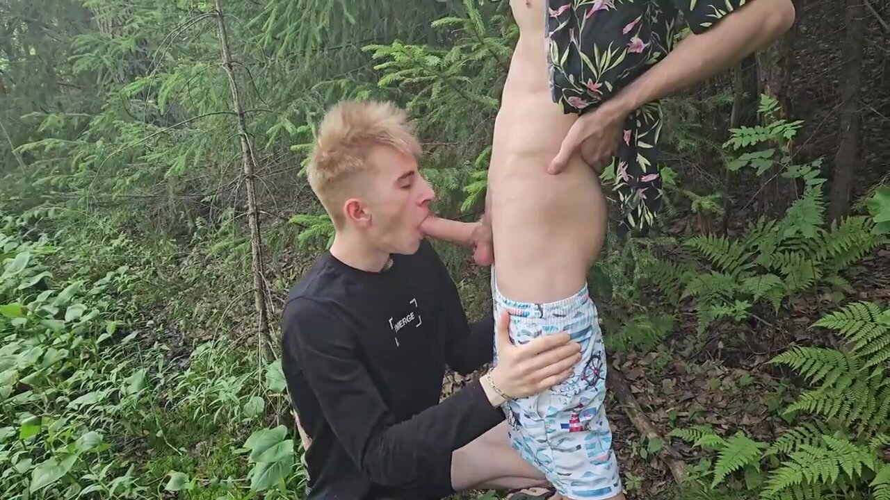 getting a blow job in the forest