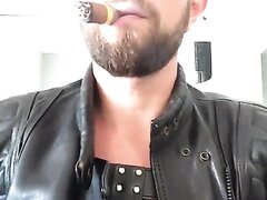 Hot leather gloves smoke - video 2