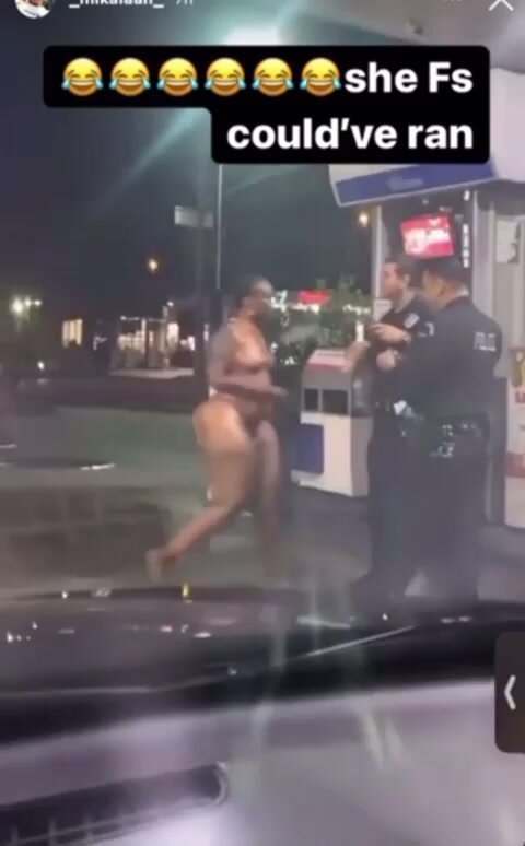 Nude prostitute arrested by LAPD