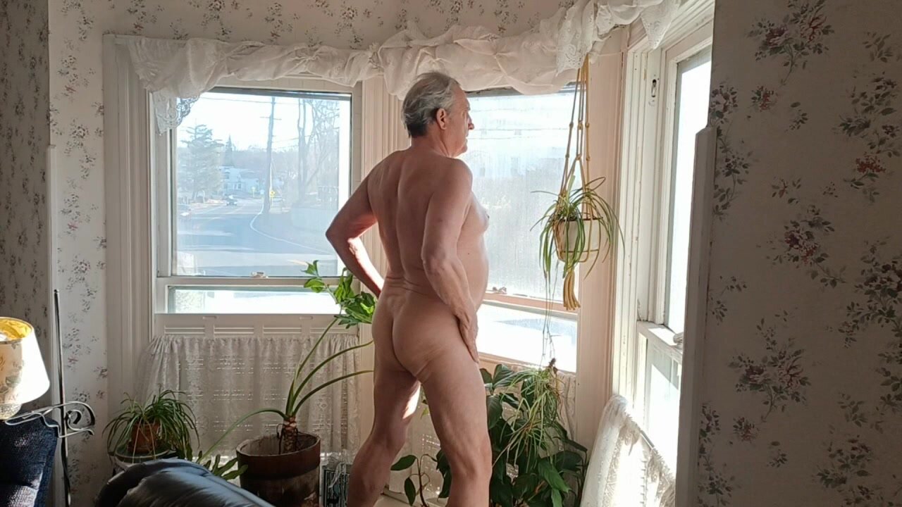 Wank in window