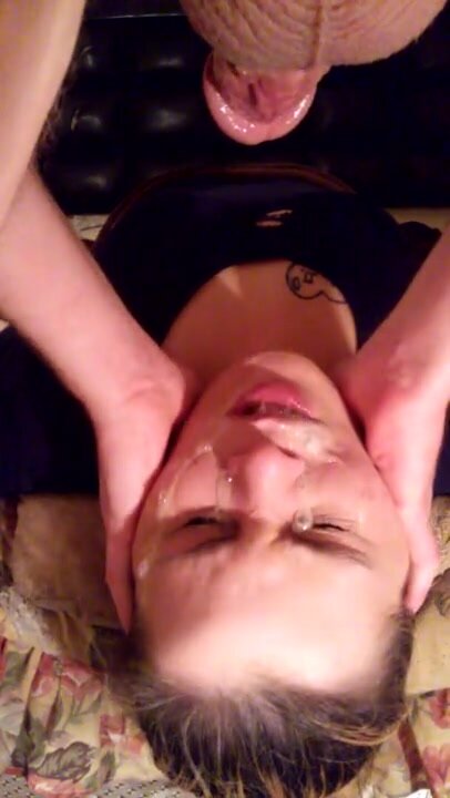 Upside Down Facefuck Until She's A Sloppy Mess