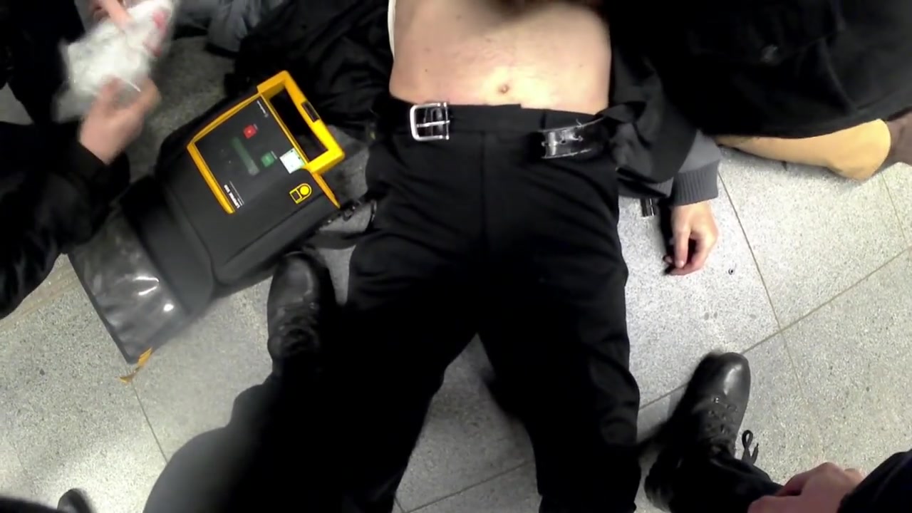 Business man cpr
