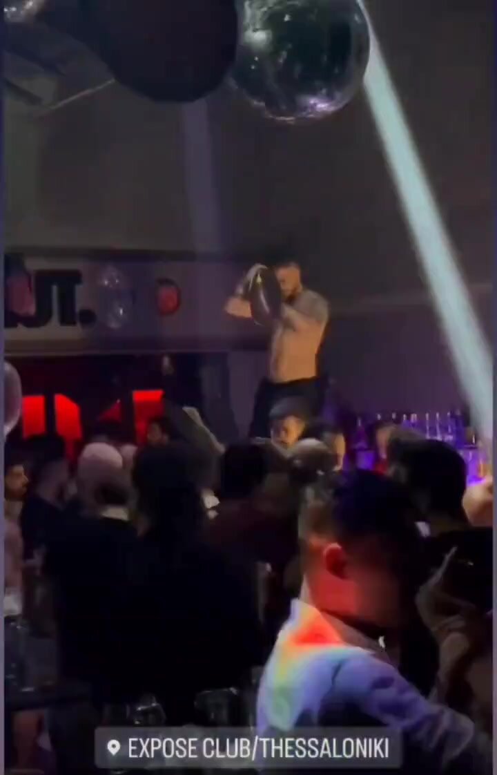 Greek pornstar - dancing in club