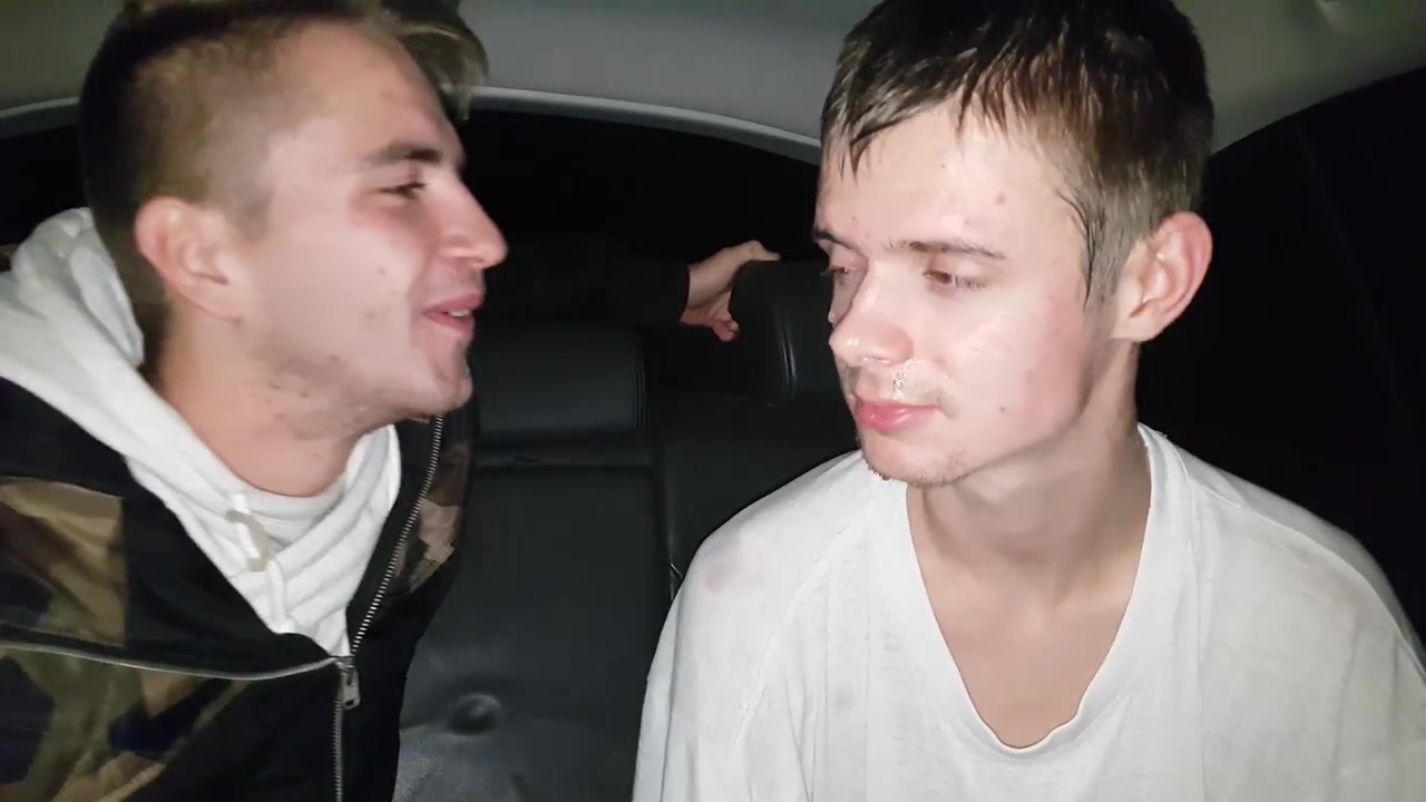 2 lads spit in face