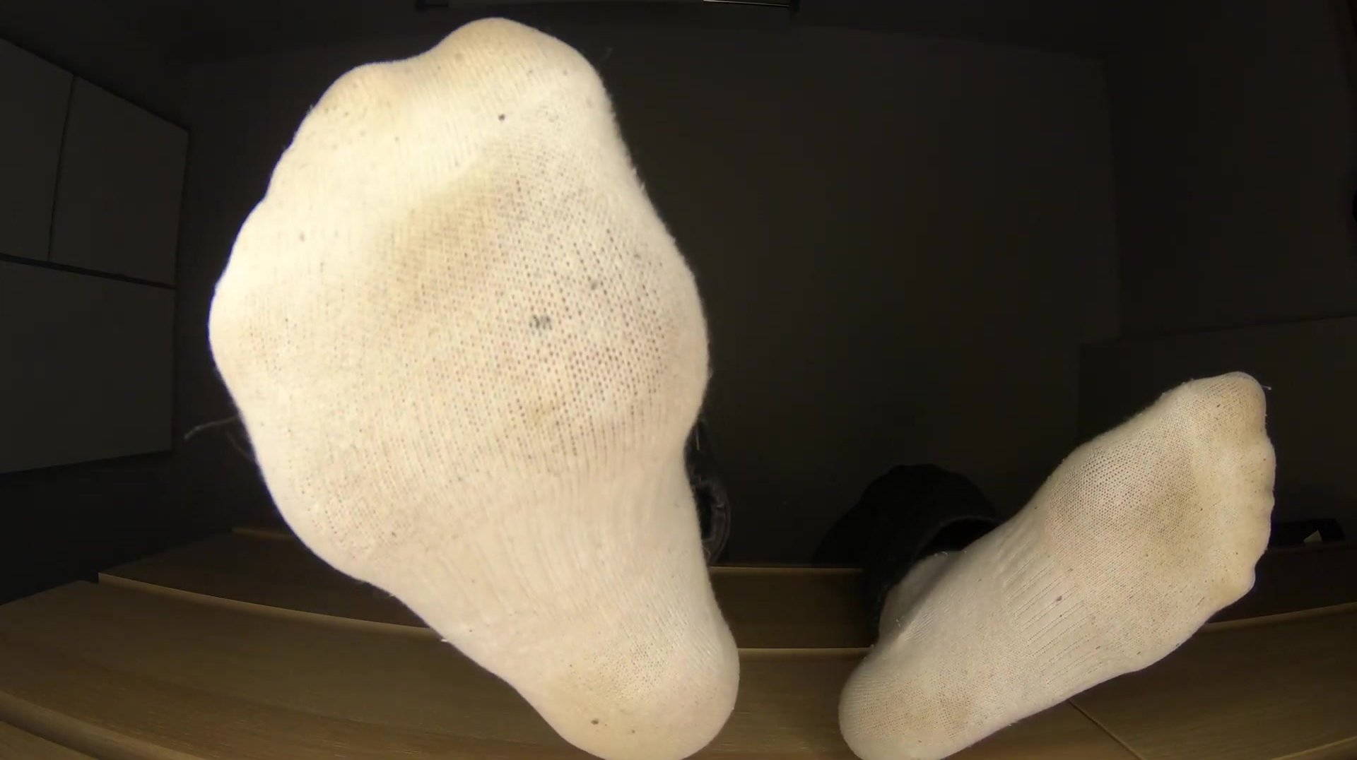 POV white sweaty socks