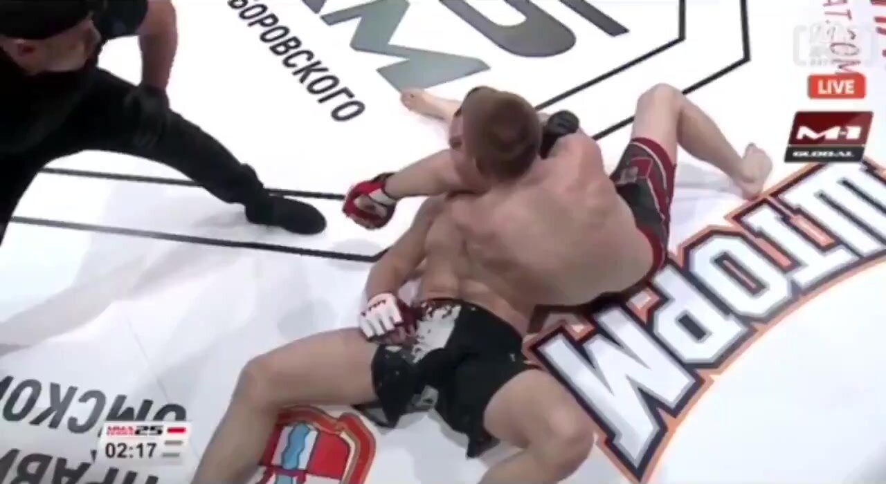 arm triangle submission knocks sub out