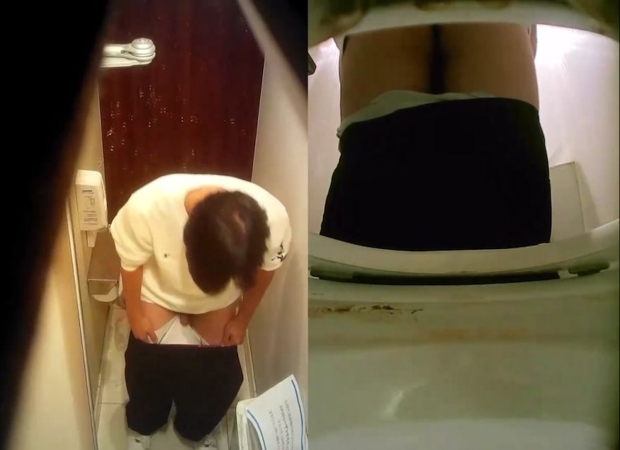 Fat jp guy pooping