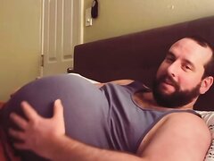Fat Pregnant Daddy About to Pop