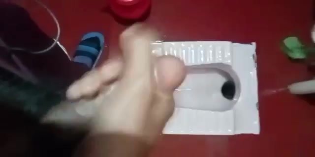 Cum on toilet - video 2