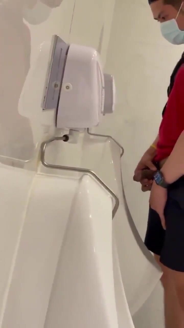 Spy - Hung Asian Guy at the public urinals