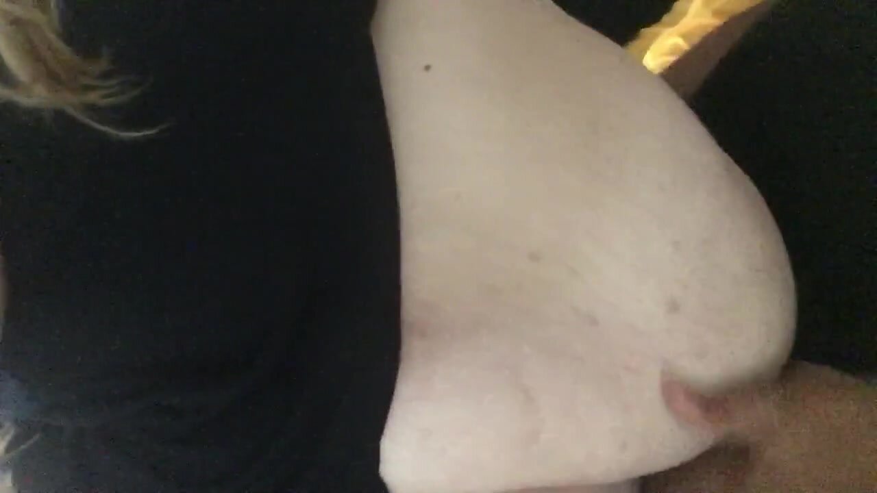 SSBBW Using huge belly to play with some guys dick