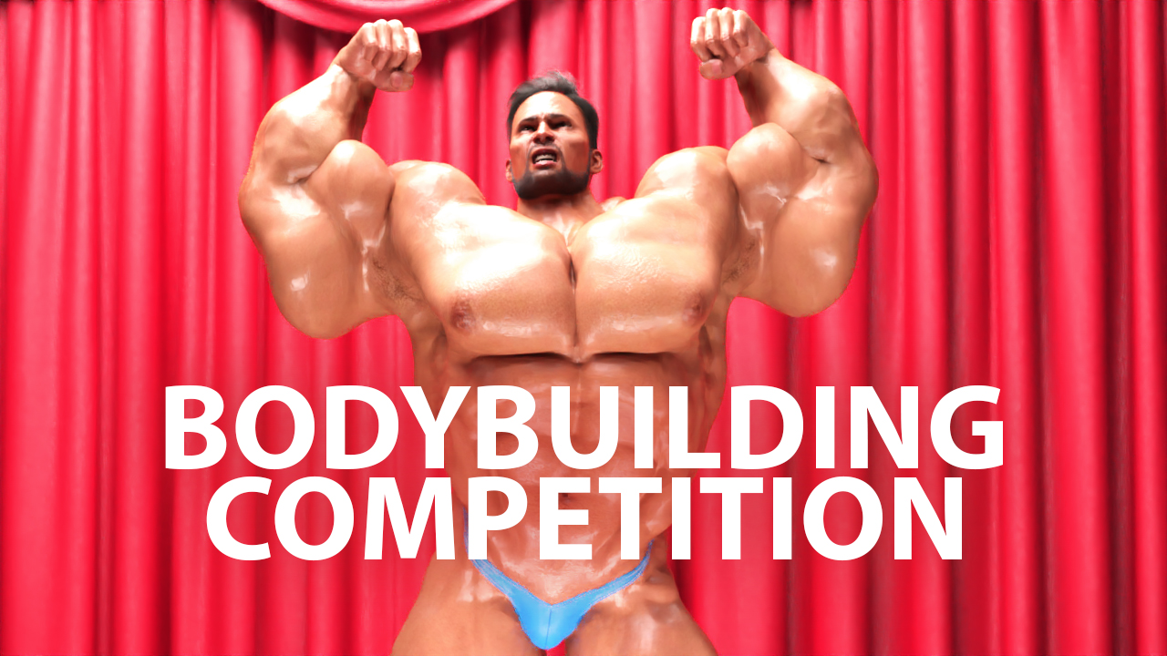 Bodybuilding Competition - Muscle Growth Animation