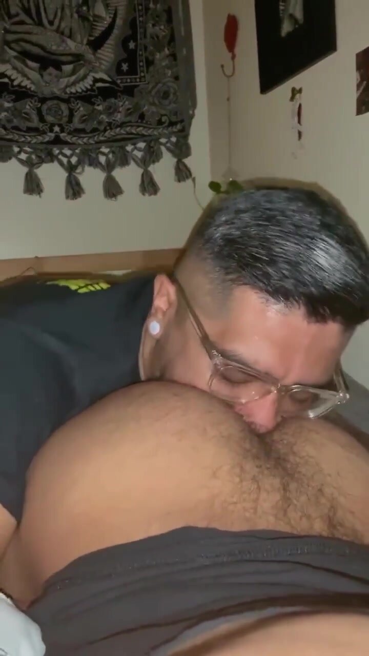 Making out with hairy ass