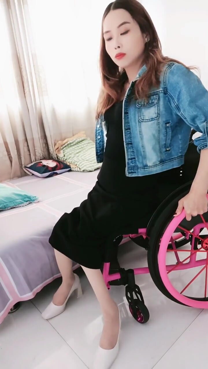 Pretty in pink wheelchair