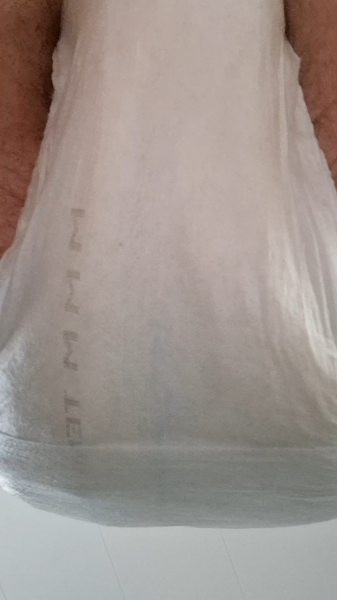 Pooping my already wet diaper - video 2