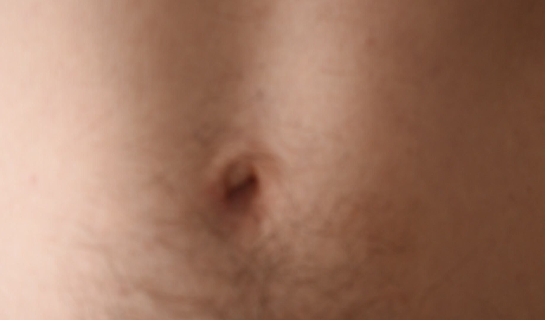 Close up male navel / belly button view